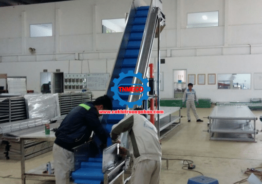 Ứng dụng băng tải con lăn trong kho và phân loại thùng carton
